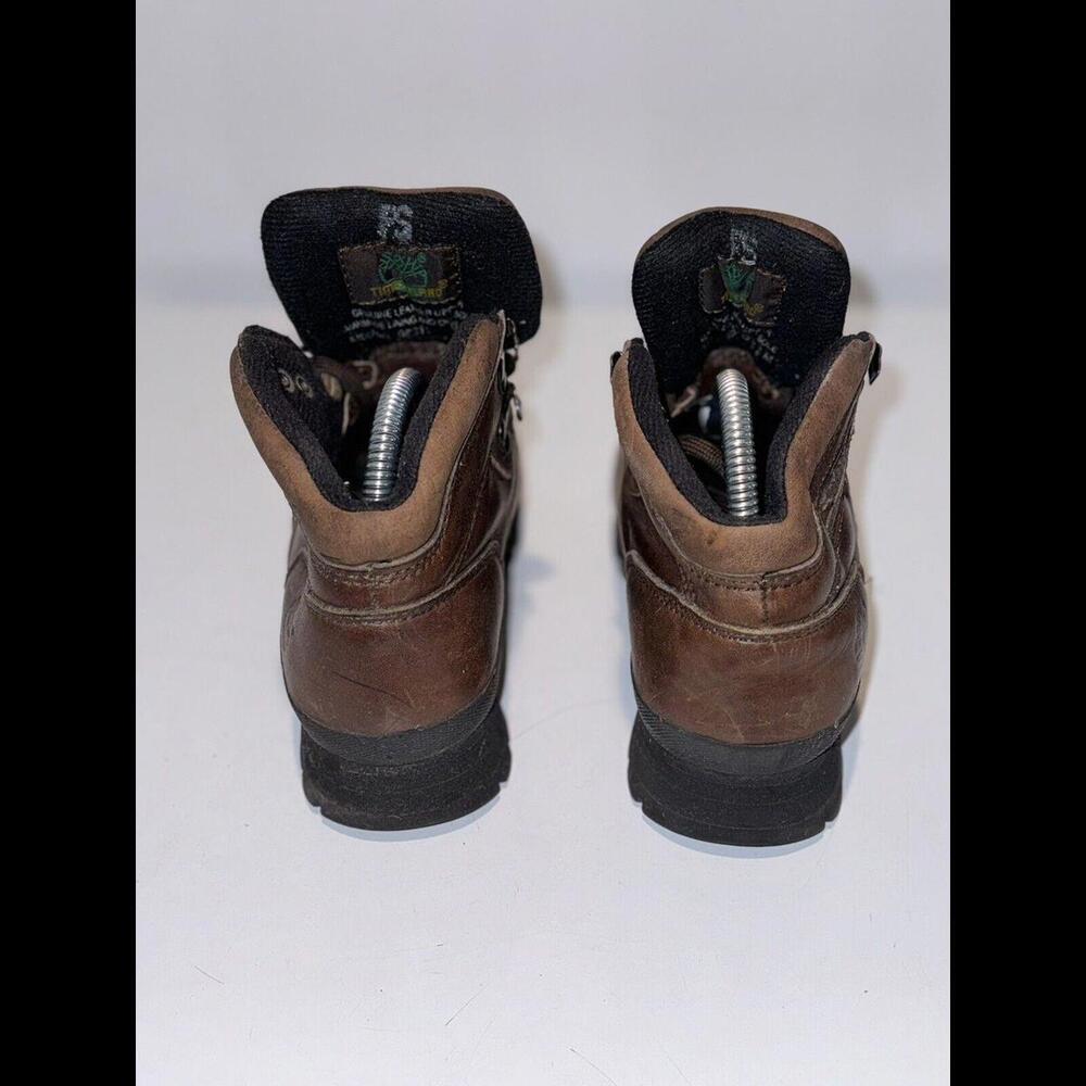 Mens Timberland Vintage Brown Leather Trail Ankle Boots Lace-Up 95311 Sz 6.5M - Picture 2 of 7